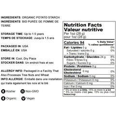 Food to Live potato starch thickens sauces and soups to a translucent finish