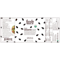 Foods Alive sesame seeds added to dressing or baked into snacks for flavor