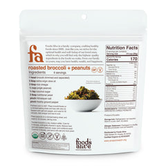 Foods Alive Wild Jungle Peanuts bag closeup, natural texture and color, ideal for gluten-free snacking.