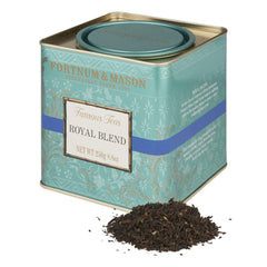 Fortnum & Mason Royal Blend tea in a gift tin caddy with a smooth honey-like flavour.