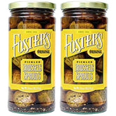 Foster's pickled Brussels sprouts jar ready for snacking.