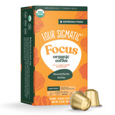 Four Sigmatic Focus coffee pod for focus-enhancing dark roast.