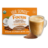 Four Sigmatic Mushroom Coffee Latte packet for keto-friendly energy on the go