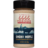 FOUR SIXES 6666 Smoky Maple Seasoning bottle front adds rich, smoky sweetness to meals.