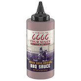 FOUR SIXES 6666 Wagon Boss BBQ Sauce bottle front, ideal for glazing grilled meats.
