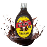 FOX'S U-BET syrup bottle pour over dessert for rich flavor.