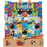 Foxy Fane 60ct healthy snack box cover showcases a versatile gift option.
