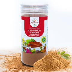 Fragrant Tales cinnamon texture close-up reveals fine-ground Sri Lankan spice.