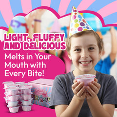 Fragrant Tree Fluff Pop colorful bags add vibrant color to snacks.