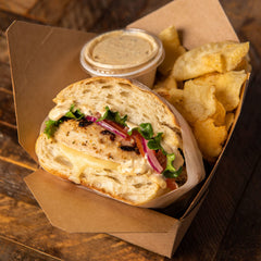 Deli counter concept with French's Dijon for elevated sandwiches.