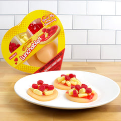 Frankford Lunchables gummy candy pizza kit contents gummies with vibrant flavors for sharing