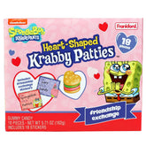 Frankford Valentines Krabby Patties with heart-shaped bun, nostalgic classroom-friendly gift candy.