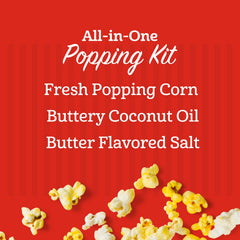 Butter-salt-oil blend from Franklin's yields rich, crave-worthy popcorn.