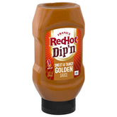 Frank's RedHot Dip'N Golden Sauce bottle pouring for quick dipping