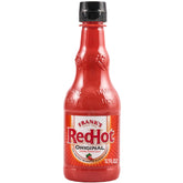 Frank's RedHot Original hot sauce bottle front view showing bold branding and heat