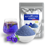 Fraunitsh butterfly pea flower powder bottle with vibrant blue color for natural coloring