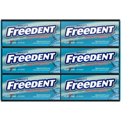 Freedent gum highlights nonstick advantage for a smooth chew without sticking.