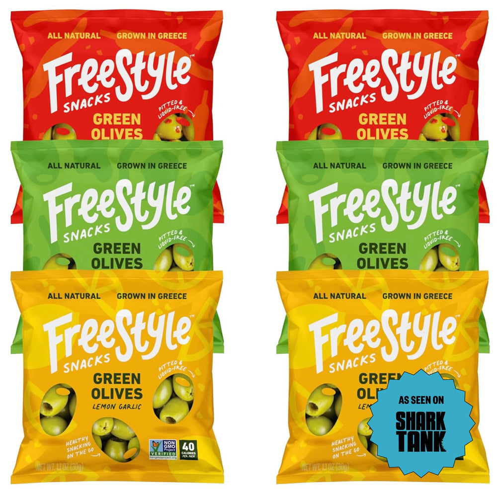Freestyle Snacks olive snack pack pouch for on-the-go snacking