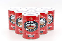 French Market Coffee Chicory Dark Roast brew in cup showcases bold aroma and cafe au lait potential