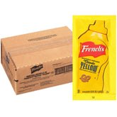 French's Classic Yellow Mustard packets in packaging for to-go orders