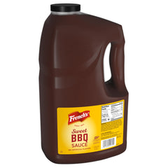 French's Sweet BBQ Sauce 1 gal pour yields a glossy, sweet finish on grilled chicken