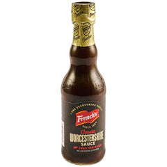 French's Worcestershire bottle pour highlights bold meat flavor