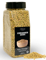 Fresh Finest coriander seeds whole jar, premium aroma for cooking.