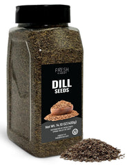 Fresh Finest dill seed whole seeds in a jar, ideal for pickling flavor