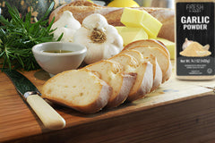 Fresh Finest Premium Garlic flavor image suggests versatile pantry staple for sauces.