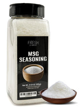 Fresh Finest MSG seasoning packaging, pantry-ready jar for quick flavor boosts.