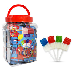 Fresh Finest popsicle lollipops multicolor close-up ideal for party favors