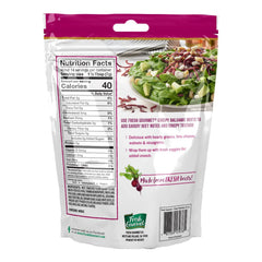 Crispy Balsamic Beets topping a colorful salad with gourmet flair