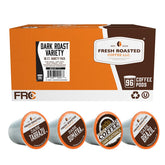 Fresh Roasted Coffee dark roast variety pack 96 pods for quick mornings