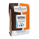 Fresh Roasted Coffee Guatemala bag front shows single-origin identity for aroma-focused mornings.