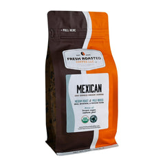 Fresh Roasted Coffee organic Mexican bag with single-origin beans for clean flavor.