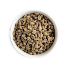 Fresh Roasted Coffee green beans close-up for precise roasting control