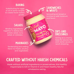 Fresh Vintage Farms almond oil mayonnaise on toast shows spreadable texture