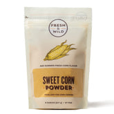 Fresh & Wild Sweet Corn Powder in a jar for vibrant color and flavor.