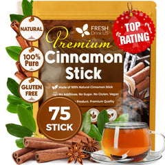 FreshDrinkUS cinnamon sticks with raw inner bark aroma boosts tea and mulled beverages.