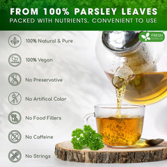 FreshDrinkUS handmade tea bag process highlighting craftsmanship