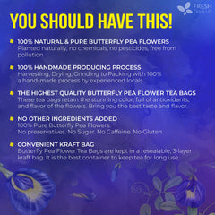 FreshDrinkUS handmade production delivers consistent tea-size for flavor.