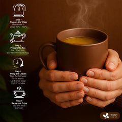 FreshDrinkUS Kidney Tea Infusion Brew in glass for mindful sipping.