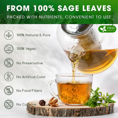 FreshDrinkUS resealable sage tea bag keeps freshness longer.