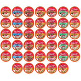 Friendly's ice cream flavored coffee pods display an assorted variety pack for flavor discovery.