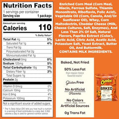 Serving plate with Baked Cheetos Crunchy Cheese, ready for lunch or party.