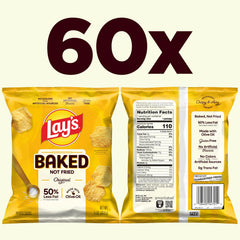 Frito-Lay Baked Lay's Original 60-pack bags ready for on-the-go crunch