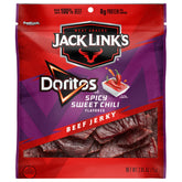 Doritos Spicy Sweet Chili bag front highlights bold flavor and shareable snacking.