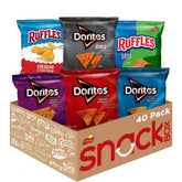 Frito Lay Ruffles Cheddar & Sour Cream 8-pack, perfect for on-the-go snacking.