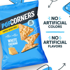 Frito Lay Simply Cheetos Crunchy White Cheddar close-up with on-the-go snacking idea