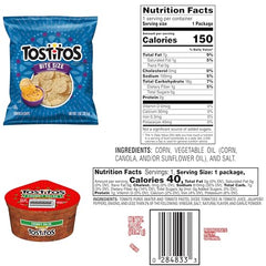 Frito Lay Tostitos salsa dip cups, convenient portion cups for on-the-go snacking.